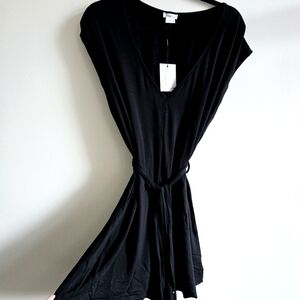 SLEEP by PRIVE I NWT XS Black Jersey Short Romper